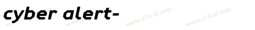 cyber alert字体转换